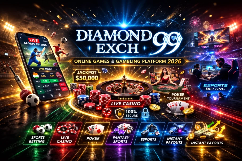 Diamond Exch 99 online sports betting and live casino platform 2026