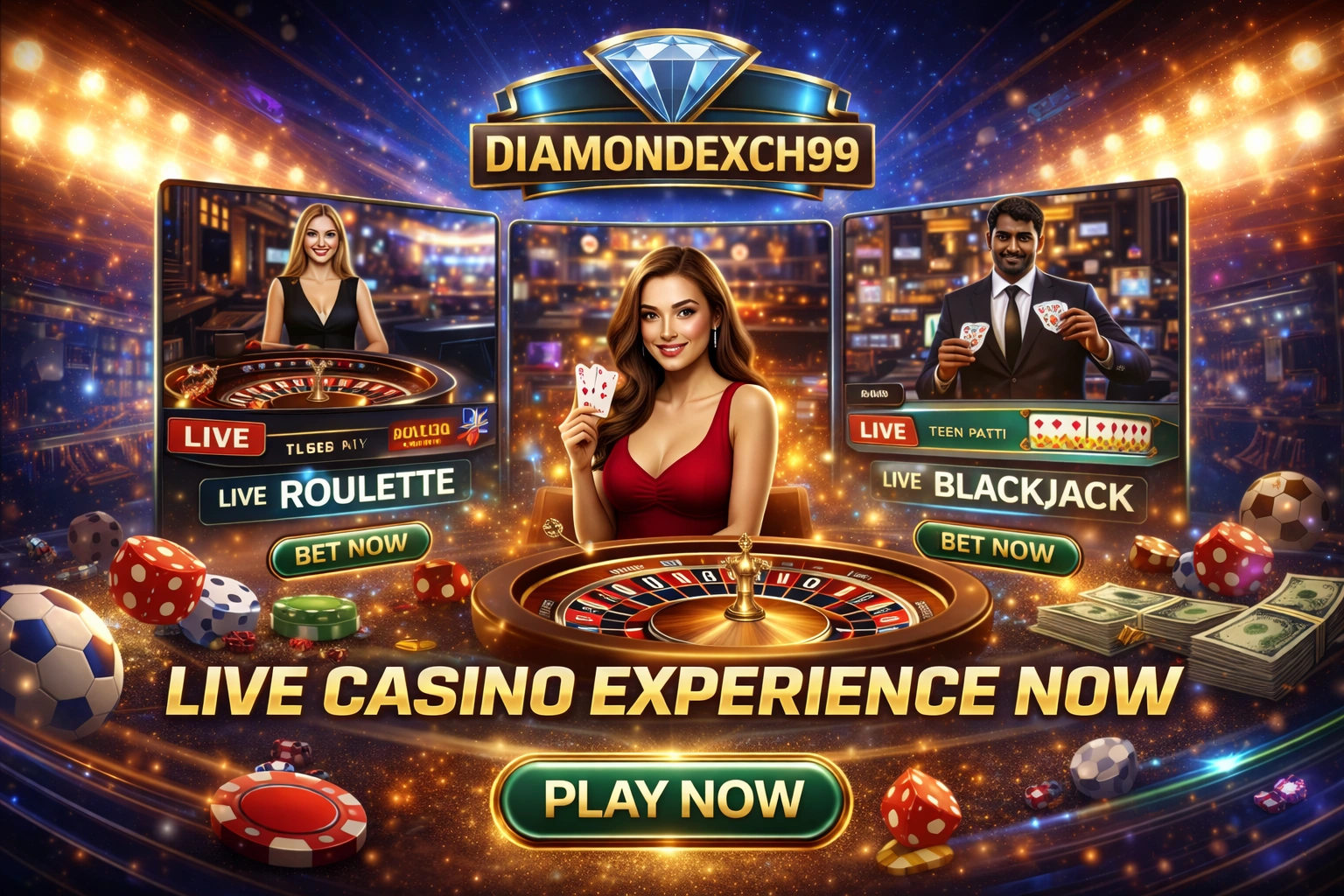Diamondexch99 Now live casino experience