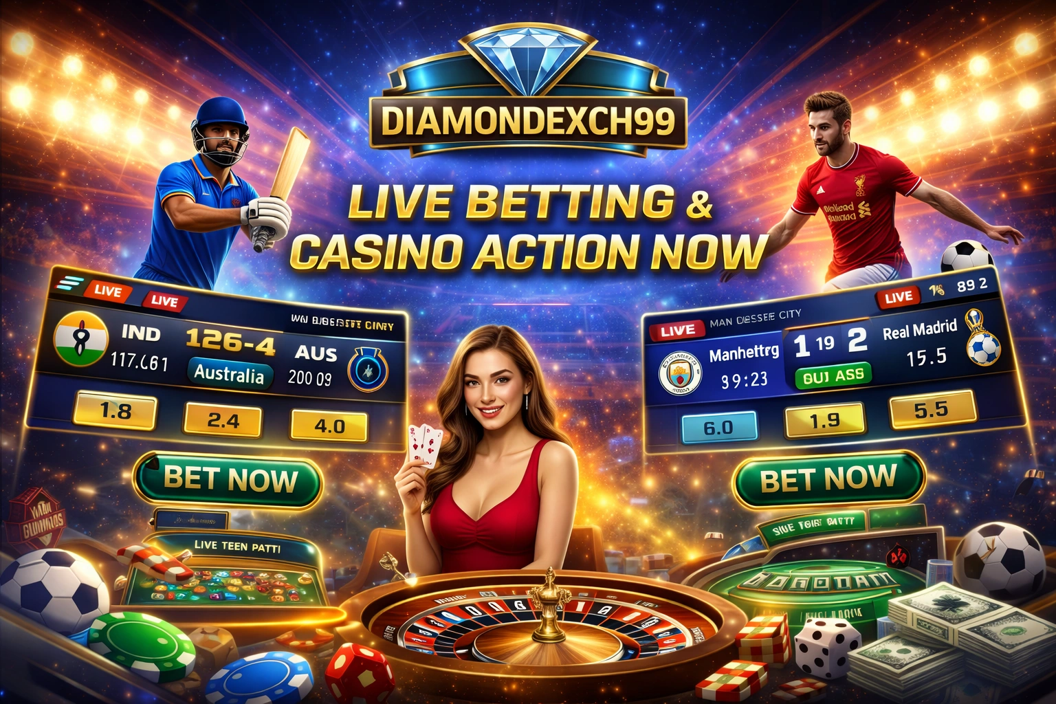 Diamondexch99 Now live sports betting platform