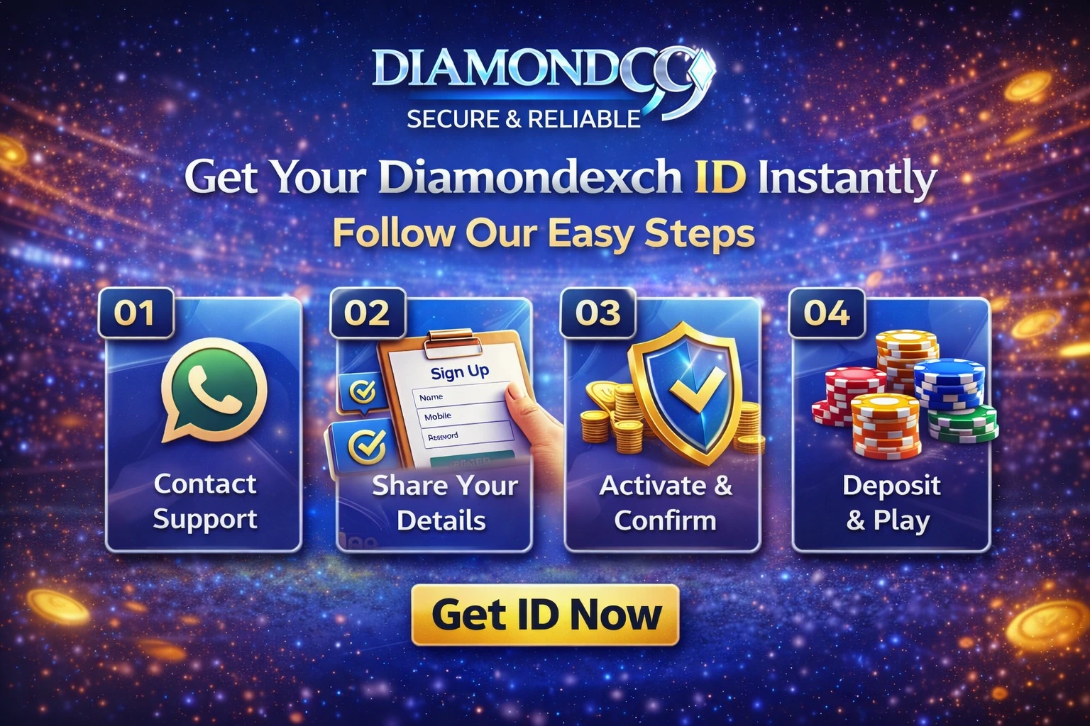 How to get Diamondexch99 ID easy registration process