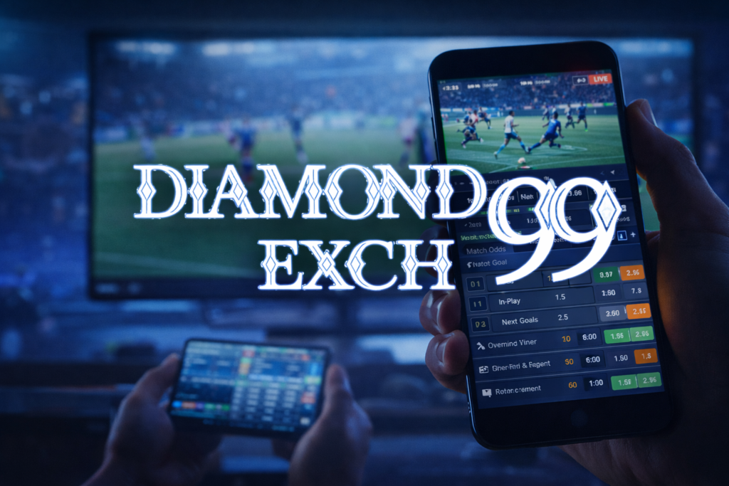 Live sports betting on Diamond Exch 99 showing real-time football odds