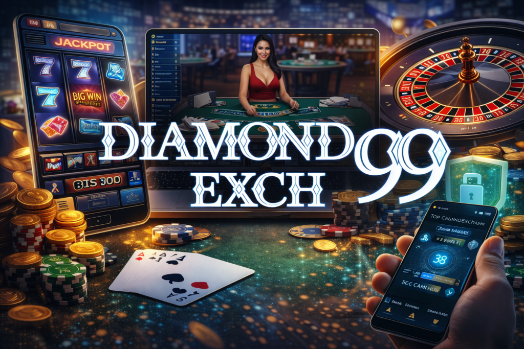 Top casino games on DiamondExch99 including slots blackjack roulette and live dealer games