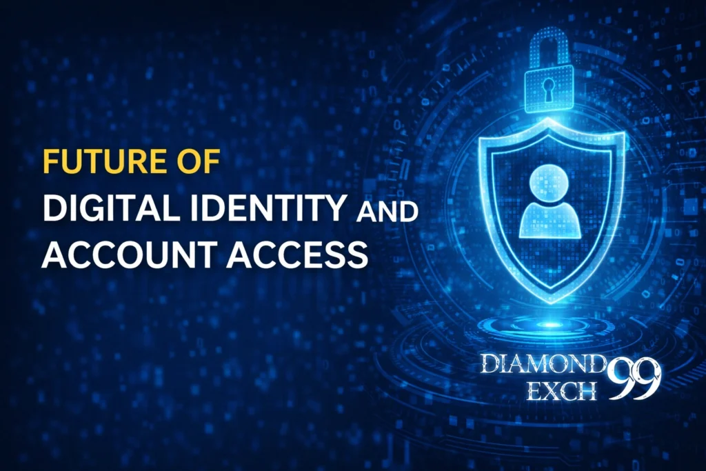 Future of digital identity and account access security with Diamondexch99 logo