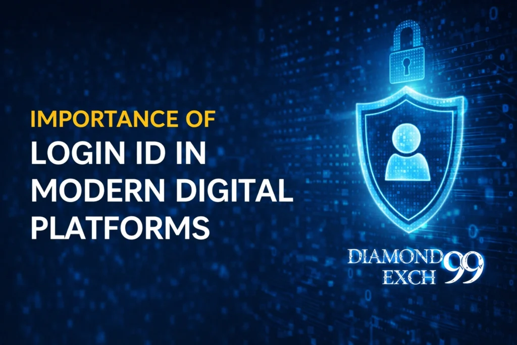 Importance of login ID in modern digital platforms with Diamondexch99 security logo