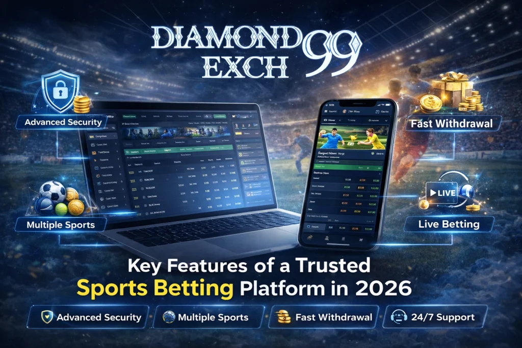 Diamond Exch 99 sports betting platform with live betting, fast withdrawal and advanced security features 