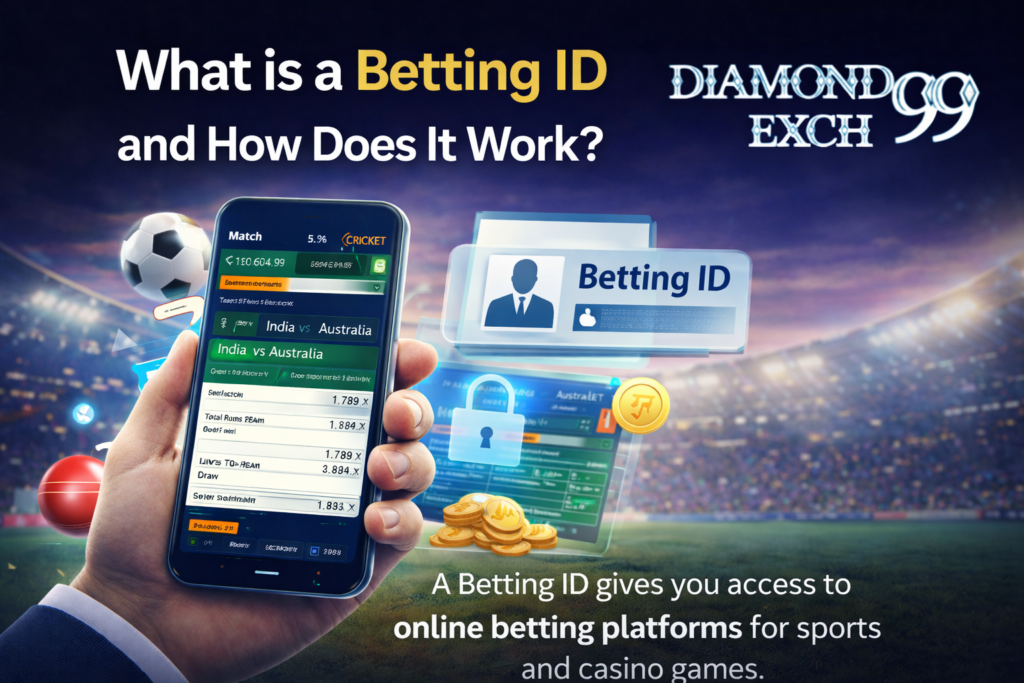 What is a Betting ID – Online betting guide showing secure betting platform with Diamondexch99 logo